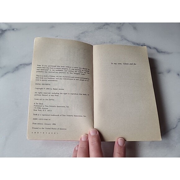 Fatal Secrets By Ralph Arnote Paperback - Picture 5 of 10